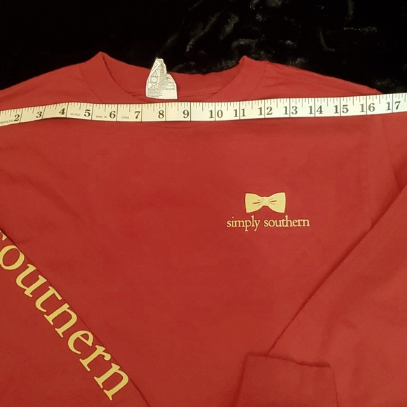 SIMPLY SOUTHERN Red/Black/Yellow Tailgate T-Shirt-Gameday Collection-Sz S - Picture 13 of 17